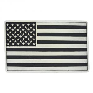 Montana Silversmiths Antiqued American Flag Attitude Buckle (A644)